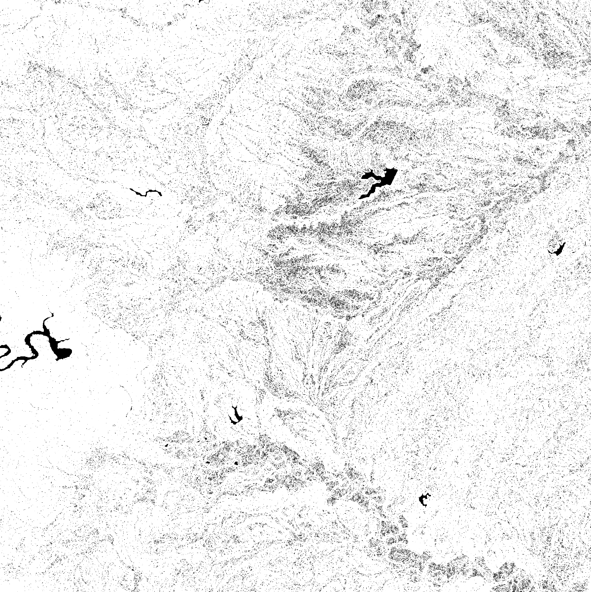 Rendering of an example slope mask near Austin, Texas