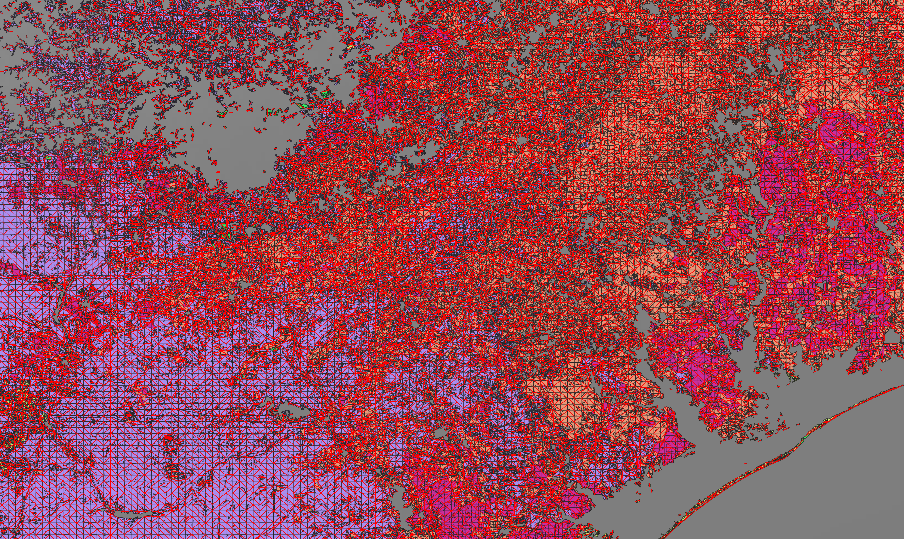 Rendering of potentially landable along the Texas gulf coast